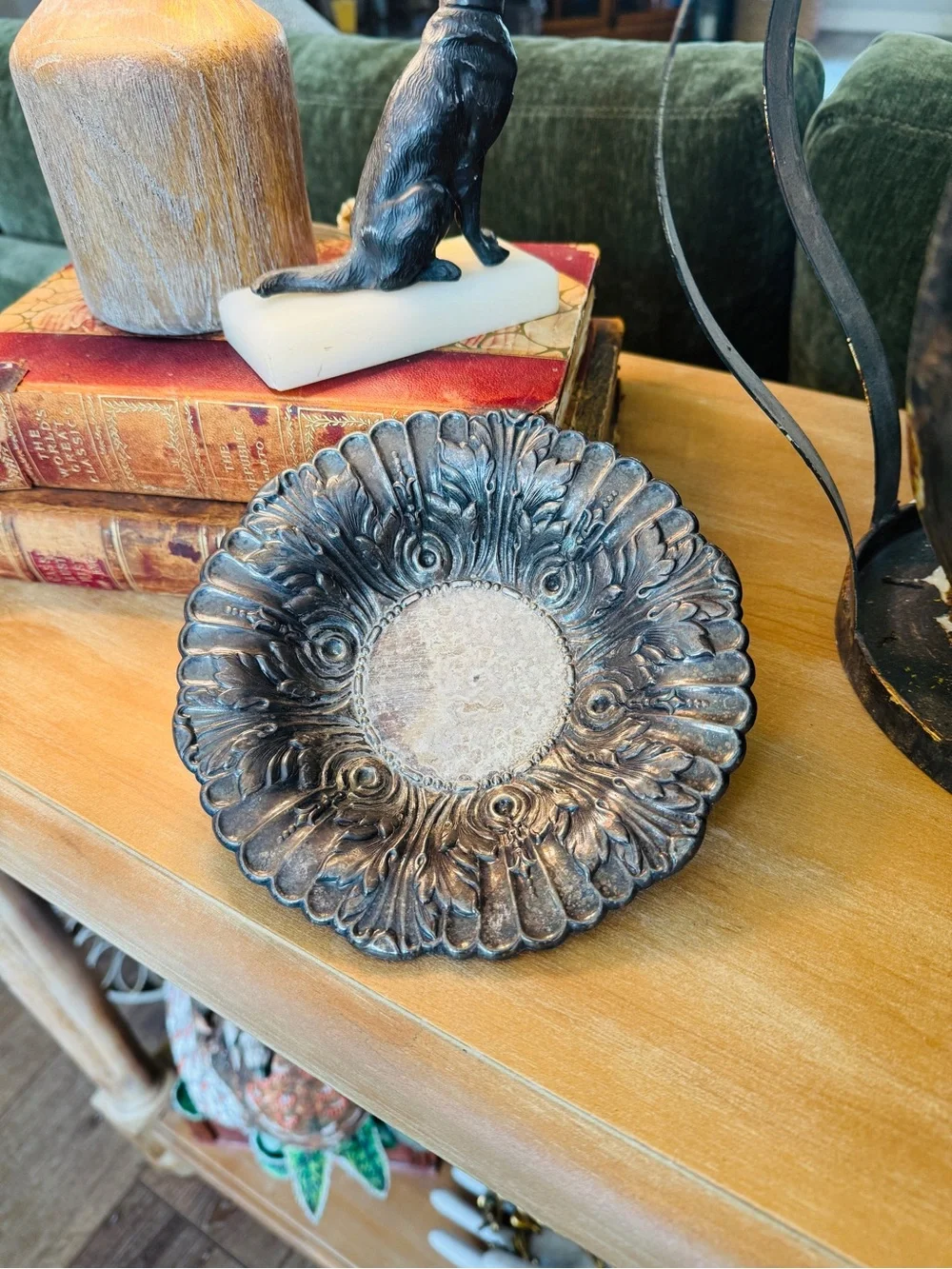 Vintage Towle Acanthus Leaf Bon Bon Dish – EP Silverplate – Model 4005
